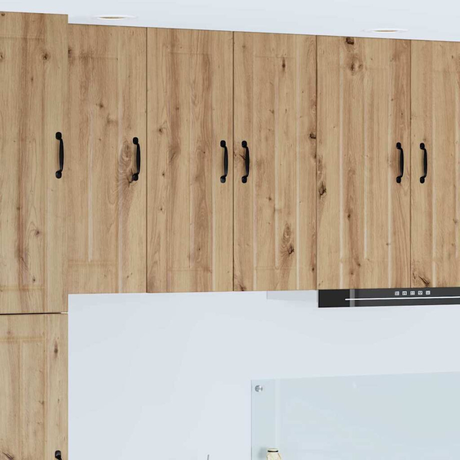 vidaXL Keukenkast aan de muur artisanaal eikenkleurig 30 x 31 x 80 cm afbeelding 1