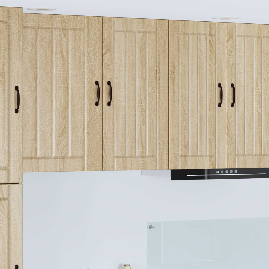 vidaXL Wandkast LUCCA Sonoma Eiken 40 x 31 x 80 cm Bewerkt hout vidaXL Wandkast LUCCA Sonoma Eiken 40 x 31 x 80 cm Bewerkt hout afbeelding 1