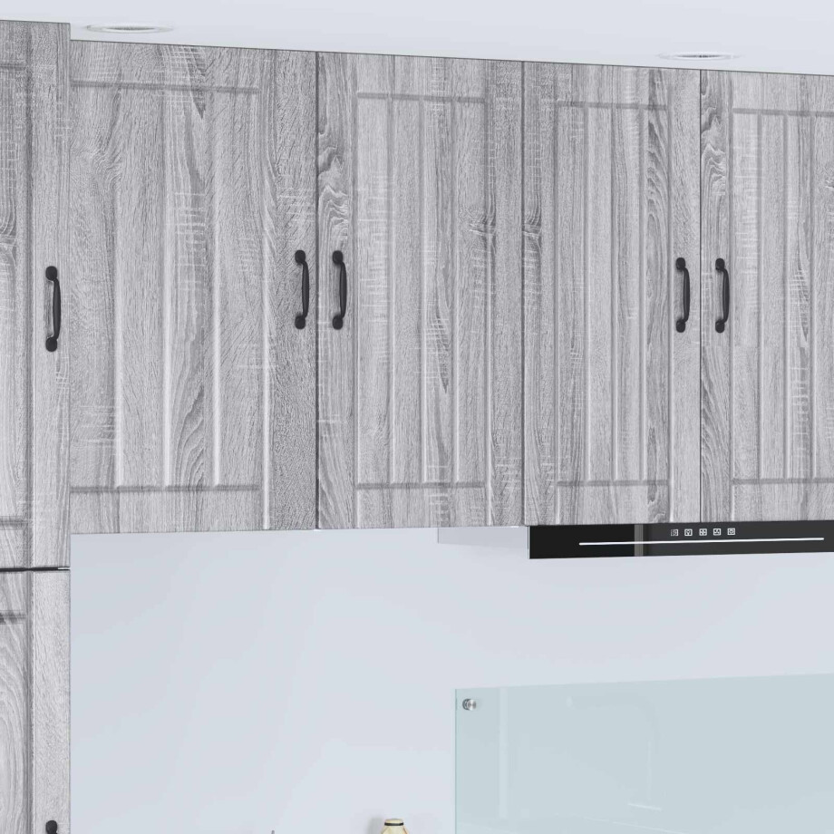 vidaXL Keukenkast Grijs Sonoma 40 x 31 x 80 cm Bewerkt hout afbeelding 1