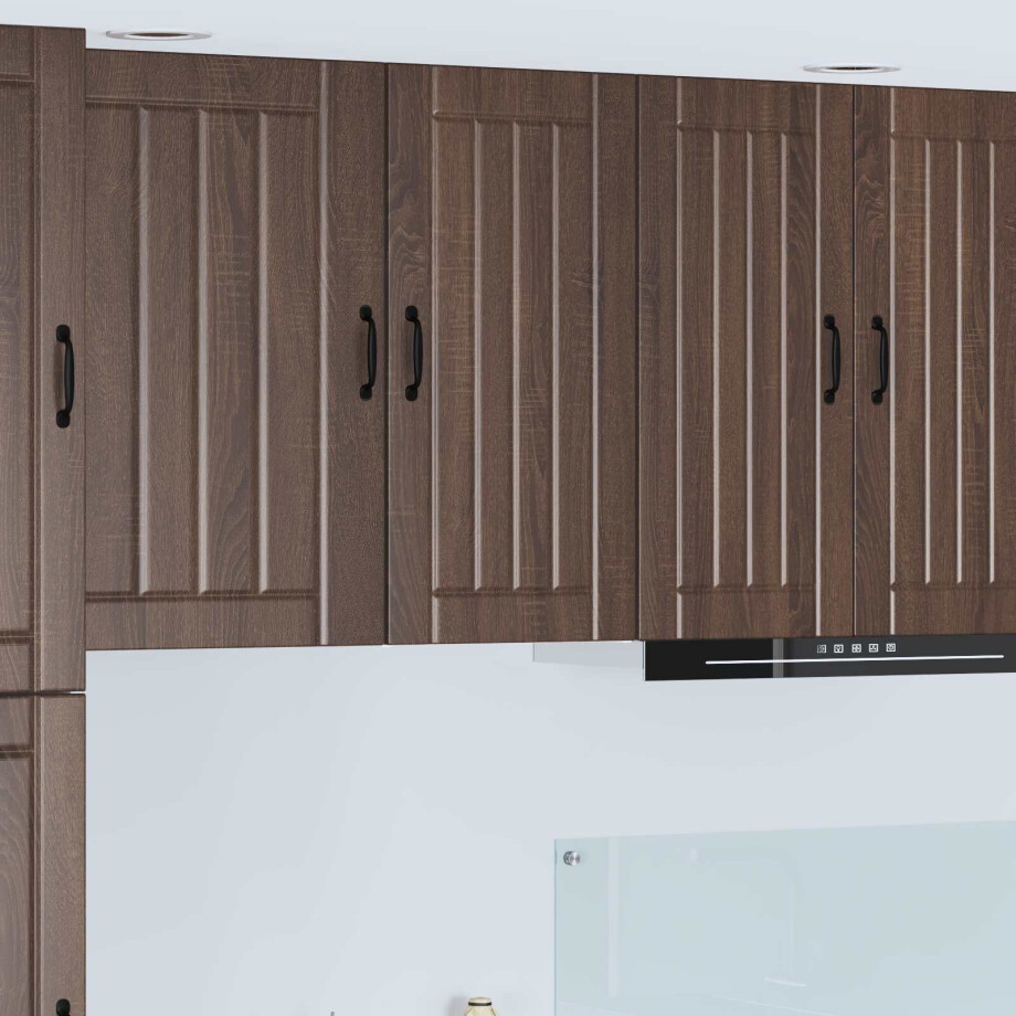 vidaXL Wandkast LUCCA Bruin eiken 40 x 31 x 80 cm Bewerkt hout vidaXL Wandkast LUCCA Bruin eiken 40 x 31 x 80 cm Bewerkt hout afbeelding 1