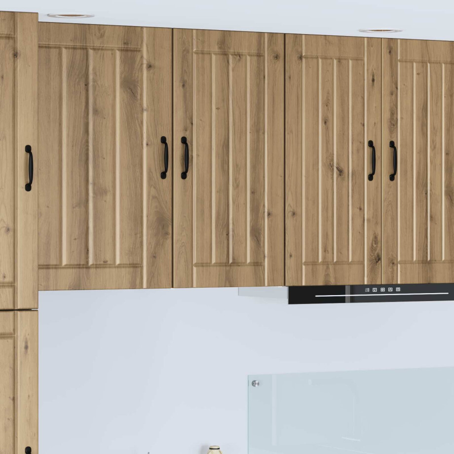 vidaXL Wandkast LUCCA Artisanaal eiken 40 x 31 x 80 cm Bewerkt hout vidaXL Wandkast LUCCA Artisanaal eiken 40 x 31 x 80 cm Bewerkt hout afbeelding 1