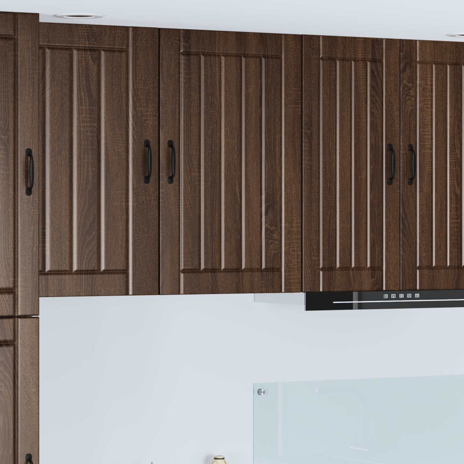 vidaXL Wandkast LUCCA Bruin eiken 50 x 31 x 80 cm Bewerkt hout vidaXL Wandkast LUCCA Bruin eiken 50 x 31 x 80 cm Bewerkt hout afbeelding 1