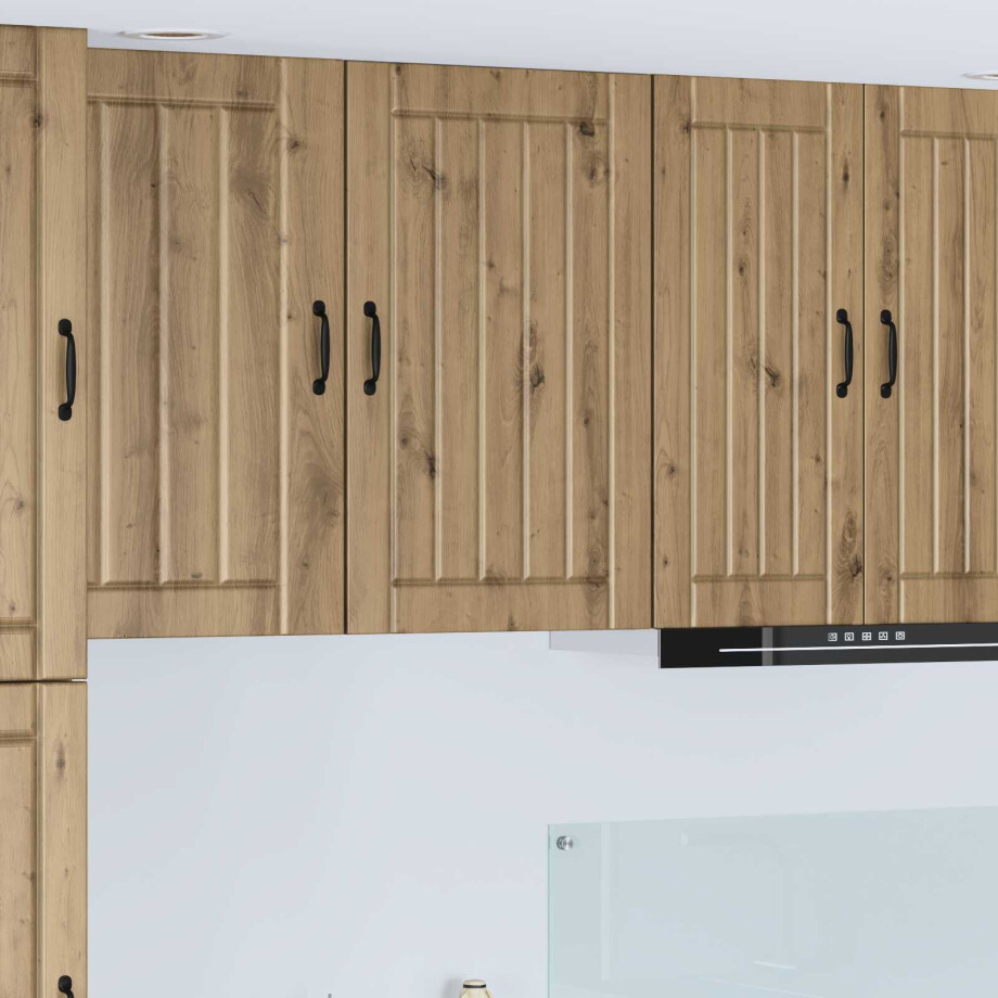 vidaXL Wandkast LUCCA Artisanaal eiken 50 x 31 x 80 cm Bewerkt hout vidaXL Wandkast LUCCA Artisanaal eiken 50 x 31 x 80 cm Bewerkt hout afbeelding 1