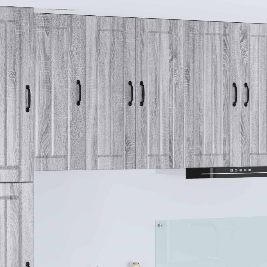 vidaXL Keukenkast Grijs Sonoma 60 x 31 x 80 cm Bewerkt hout afbeelding 1