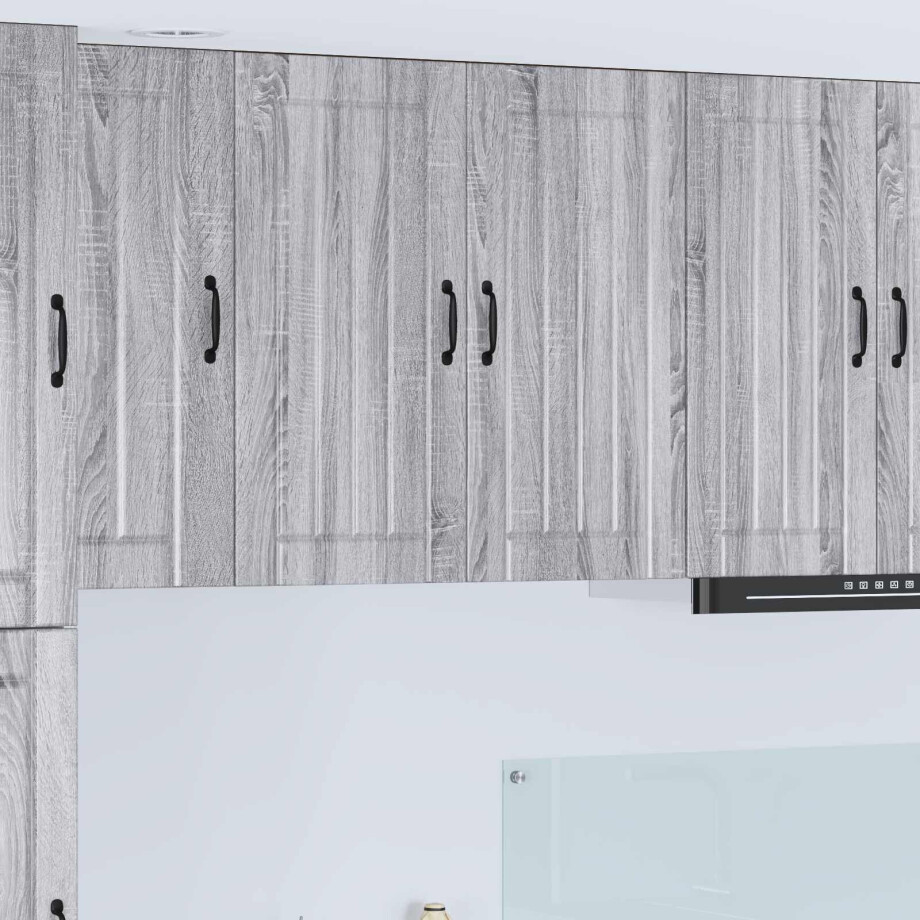 vidaXL Keukenkast Grijs Sonoma 80 x 31 x 80 cm Bewerkt hout afbeelding 1