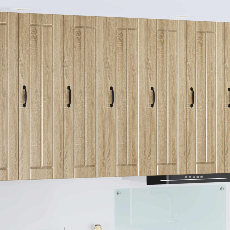 vidaXL Wandkast LUCCA Sonoma Eiken 30 x 31 x 100 cm Bewerkt hout vidaXL Wandkast LUCCA Sonoma Eiken 30 x 31 x 100 cm Bewerkt hout afbeelding 1
