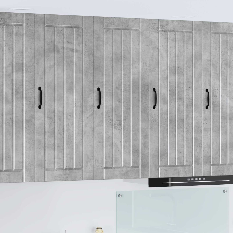 vidaXL Wandkast LUCCA Betongrijs 40 x 31 x 100 cm Bewerkt hout vidaXL Wandkast LUCCA Betongrijs 40 x 31 x 100 cm Bewerkt hout afbeelding 1