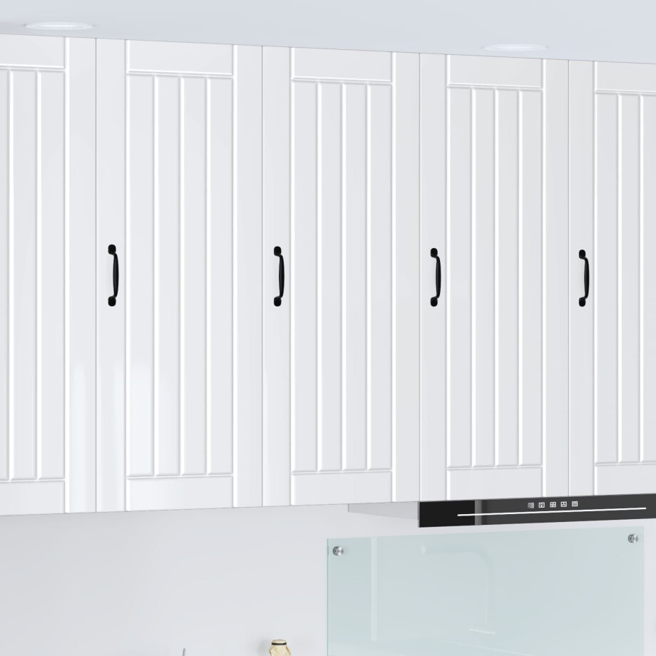 vidaXL Keukenkast Hoogglans wit 40 x 31 x 100 cm Bewerkt hout afbeelding 1