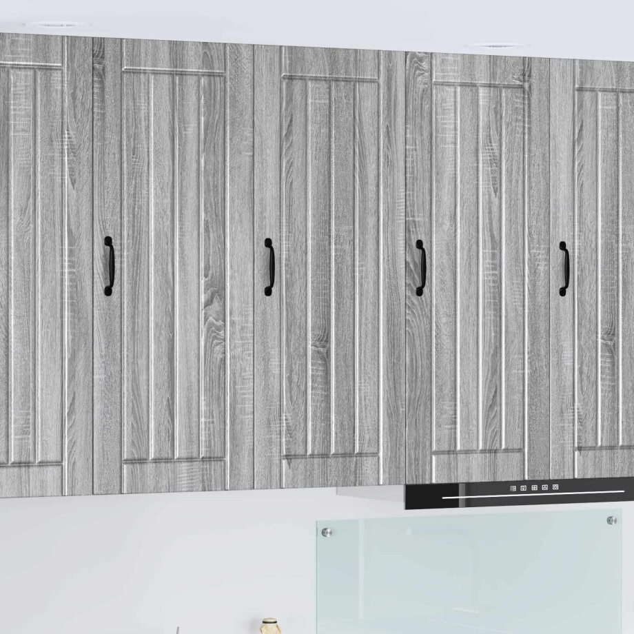 vidaXL Keukenkast Grijs Sonoma 40 x 31 x 100 cm Bewerkt hout afbeelding 1