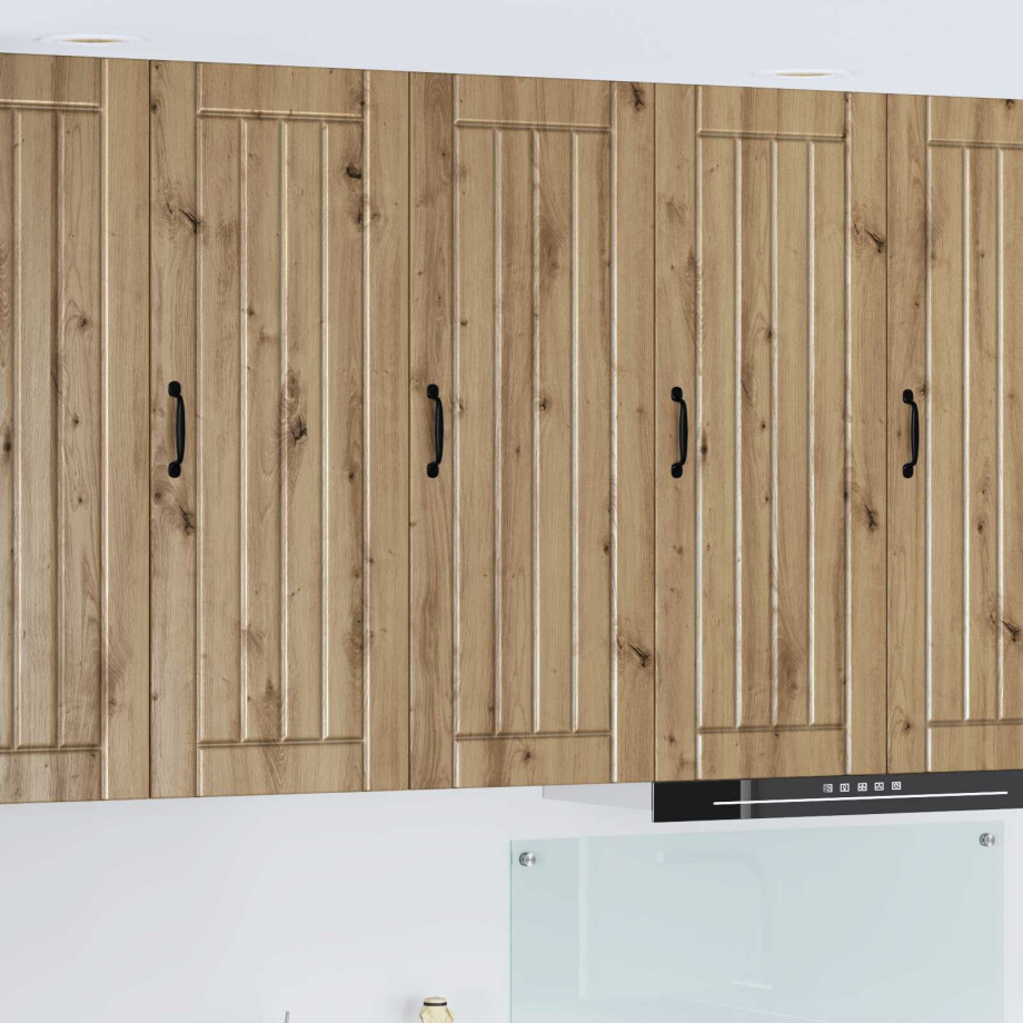 vidaXL Wandkast LUCCA Artisanaal eiken 40 x 31 x 100 cm Bewerkt hout vidaXL Wandkast LUCCA Artisanaal eiken 40 x 31 x 100 cm Bewerkt hout afbeelding 1