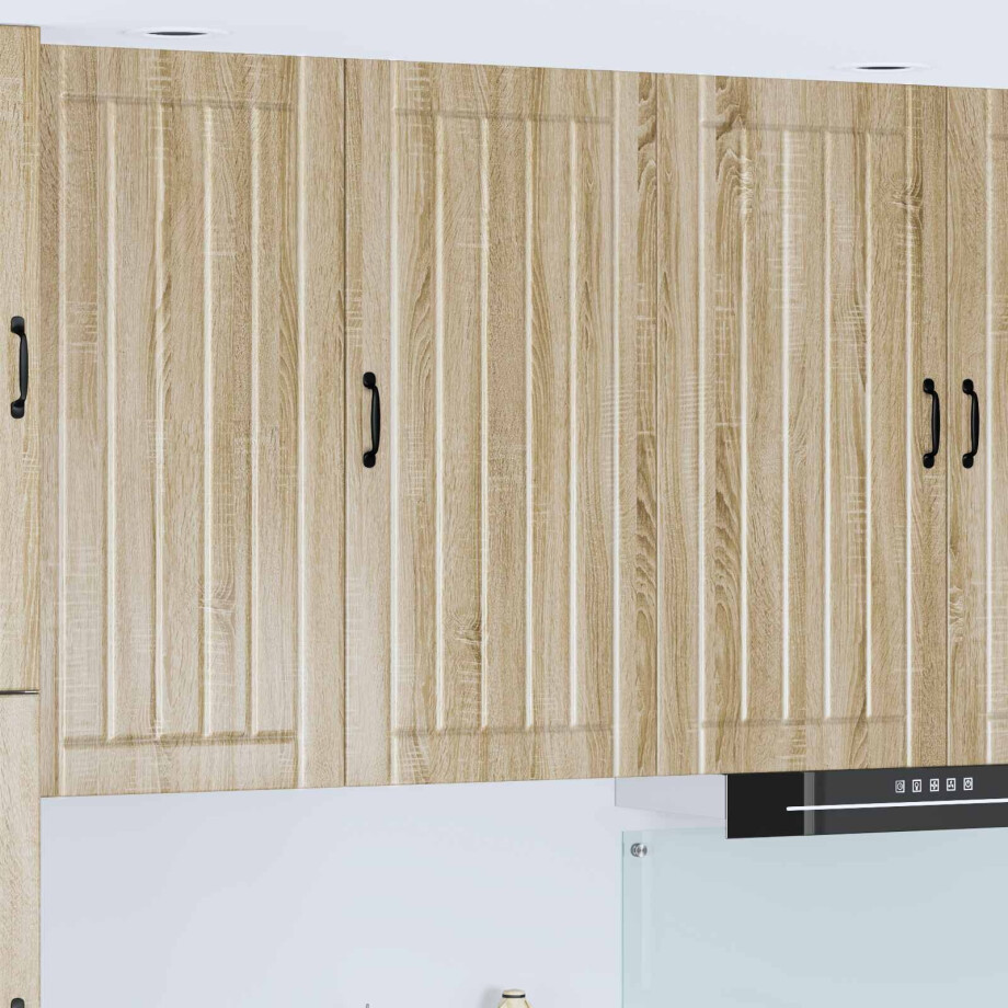 vidaXL Wandkast LUCCA Sonoma Eiken 50 x 31 x 100 cm Bewerkt hout afbeelding 1