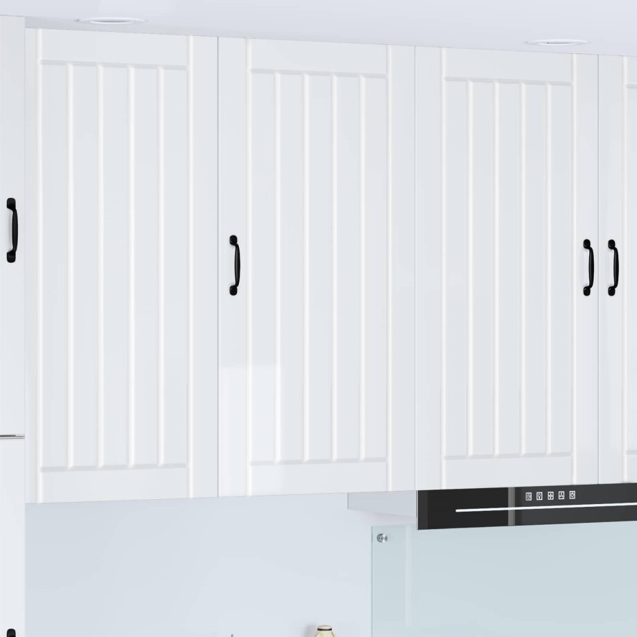 vidaXL Keukenkast Hoogglans wit 50 x 31 x 100 cm Bewerkt hout afbeelding 1