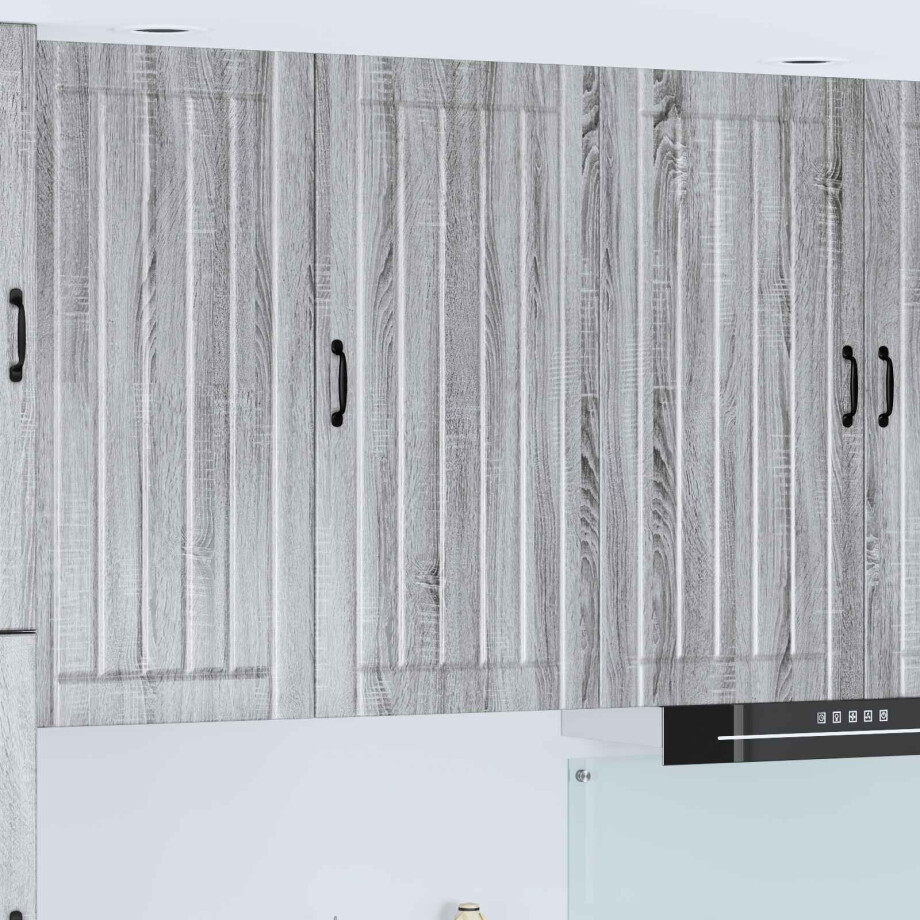 vidaXL Keukenkast Grijs Sonoma 50 x 31 x 100 cm Bewerkt hout afbeelding 1