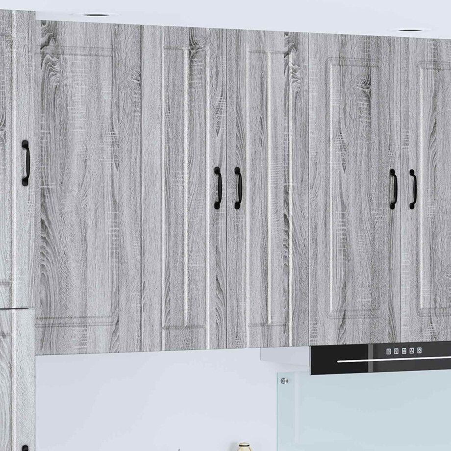 vidaXL Keukenkast Grijs Sonoma 60 x 31 x 100 cm Bewerkt hout afbeelding 1