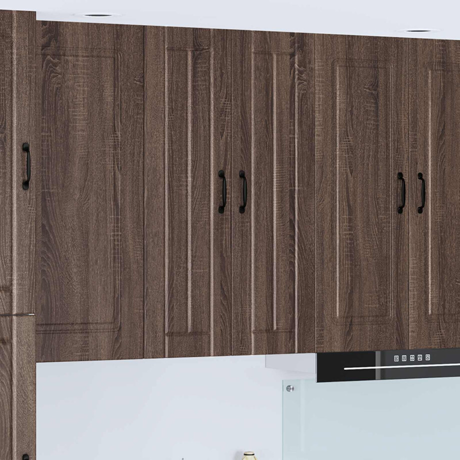vidaXL Wandkast LUCCA Bruin eiken 60 x 31 x 100 cm Bewerkt hout vidaXL Wandkast LUCCA Bruin eiken 60 x 31 x 100 cm Bewerkt hout afbeelding 1