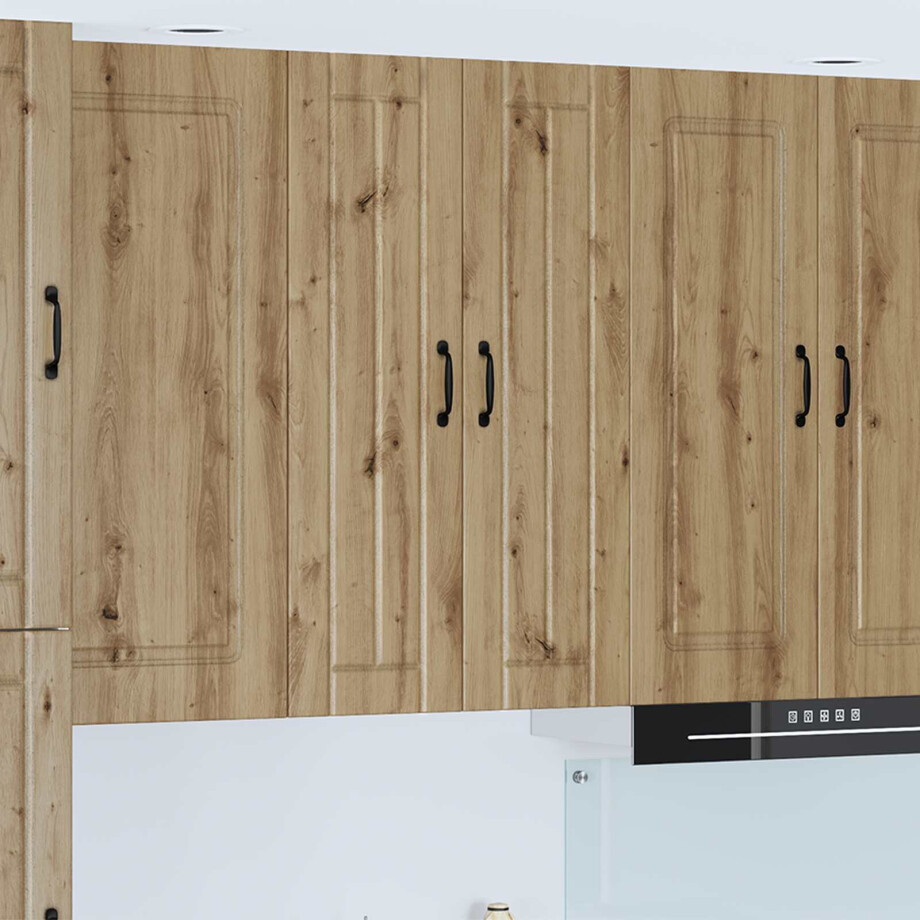 vidaXL Wandkast LUCCA Artisanaal eiken 60 x 31 x 100 cm Bewerkt hout vidaXL Wandkast LUCCA Artisanaal eiken 60 x 31 x 100 cm Bewerkt hout afbeelding 1