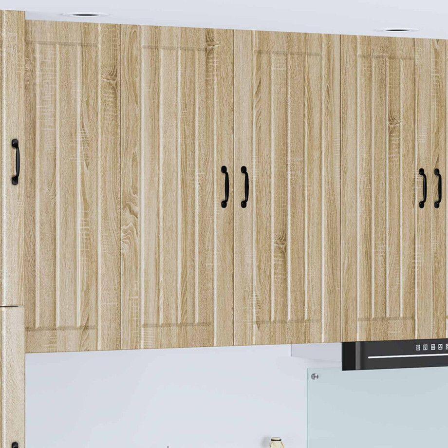 vidaXL Wandkast LUCCA Sonoma Eiken 80 x 31 x 100 cm Bewerkt hout vidaXL Wandkast LUCCA Sonoma Eiken 80 x 31 x 100 cm Bewerkt hout afbeelding 1