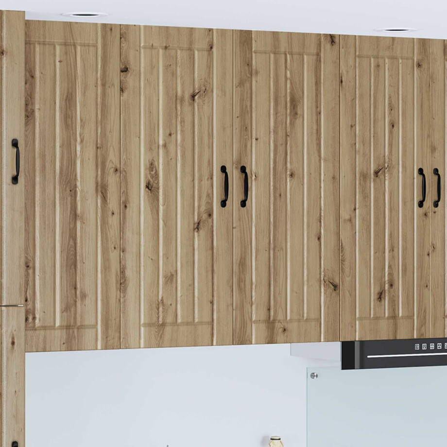 vidaXL Wandkast LUCCA Artisanaal eiken 80 x 31 x 100 cm Bewerkt hout vidaXL Wandkast LUCCA Artisanaal eiken 80 x 31 x 100 cm Bewerkt hout afbeelding 1