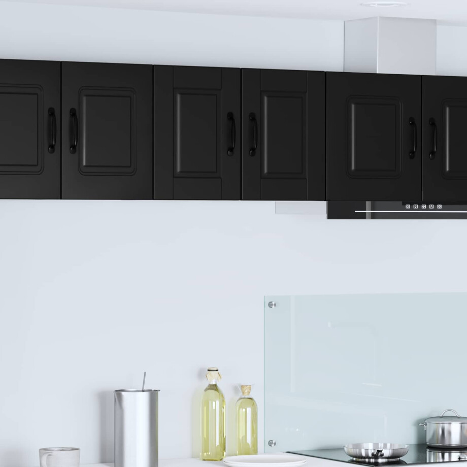 vidaXL Wandkast PORTO Zwart 30 x 31 x 40 cm Bewerkt hout vidaXL Wandkast PORTO Zwart 30 x 31 x 40 cm Bewerkt hout afbeelding 1