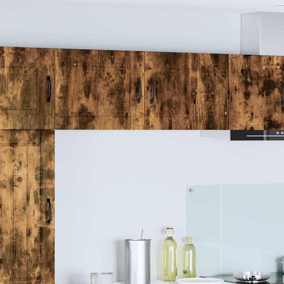 vidaXL Vaatwasserpaneel met plank 2 pcs Gerookt eiken 50 x 31 x 40 cm vidaXL Vaatwasserpaneel met plank 2 pcs Gerookt eiken 50 x 31 x 40 cm afbeelding 1