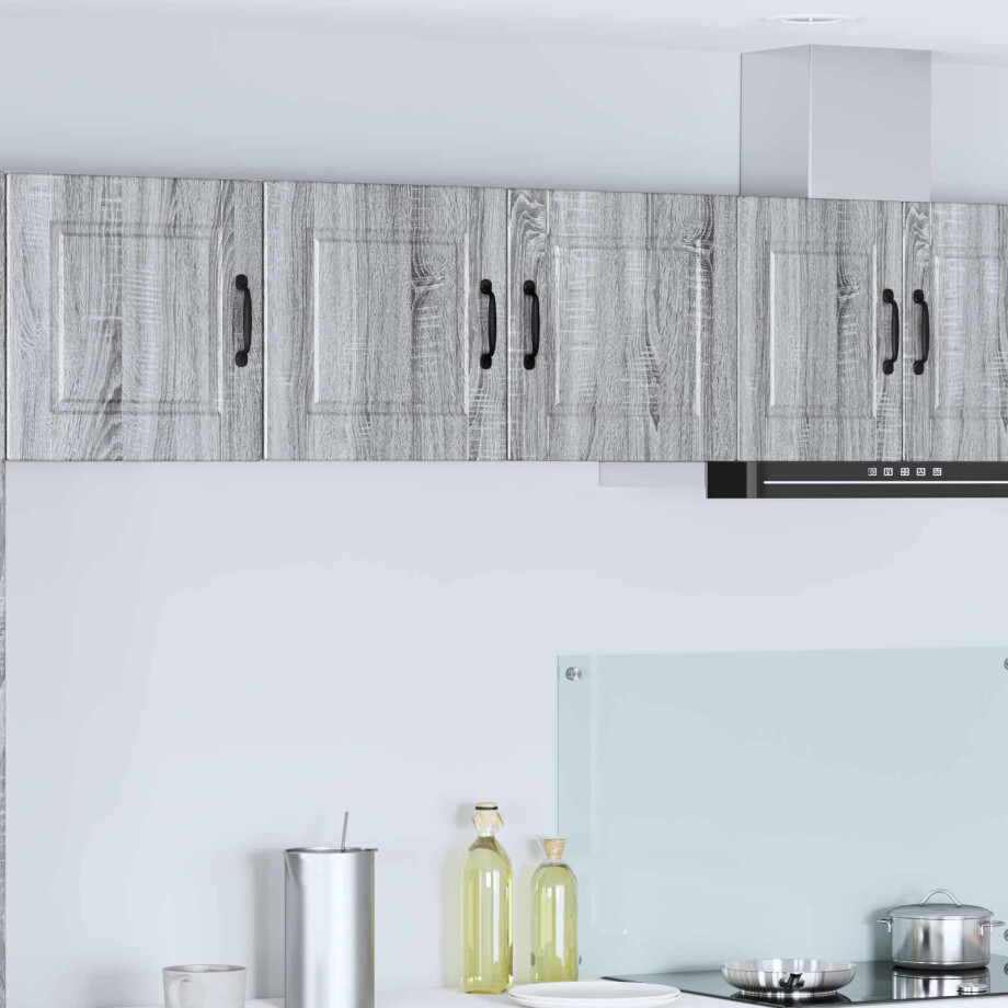 vidaXL Keukenkast met plank Grijs Sonoma 80 x 31 x 40 cm Bewerkt hout afbeelding 1