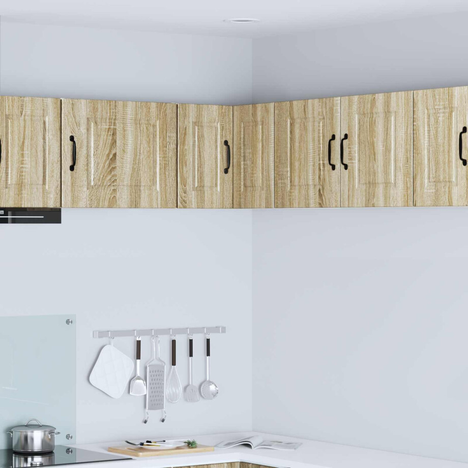 vidaXL Wandhoekkast PORTO Sonoma Eiken 57 x 57 x 40 cm Bewerkt hout vidaXL Wandhoekkast PORTO Sonoma Eiken 57 x 57 x 40 cm Bewerkt hout afbeelding 1