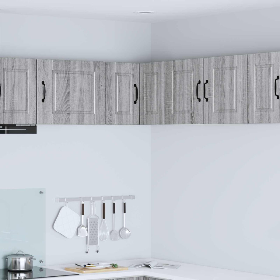 vidaXL Keukenkast met plank Grijs Sonoma 57 x 57 x 40 cm Bewerkt hout afbeelding 1