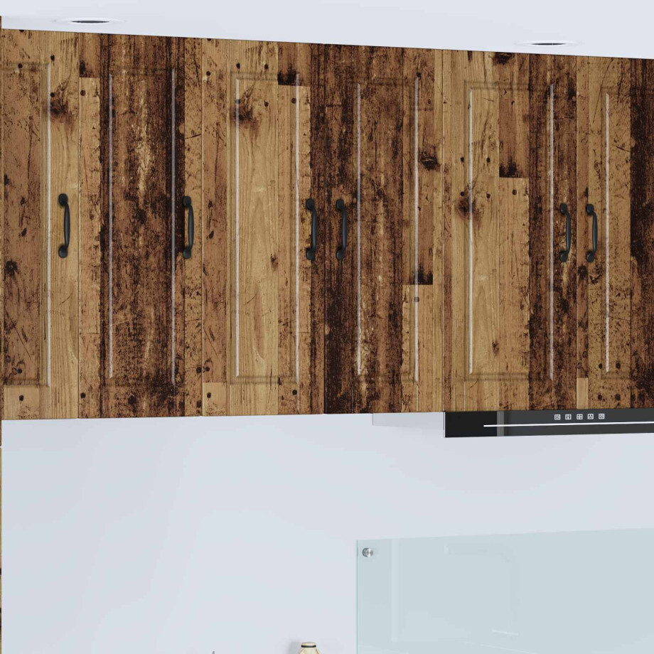 vidaXL Wandkast PORTO Oudhout 30 x 31 x 80 cm Bewerkt hout vidaXL Wandkast PORTO Oudhout 30 x 31 x 80 cm Bewerkt hout afbeelding 1