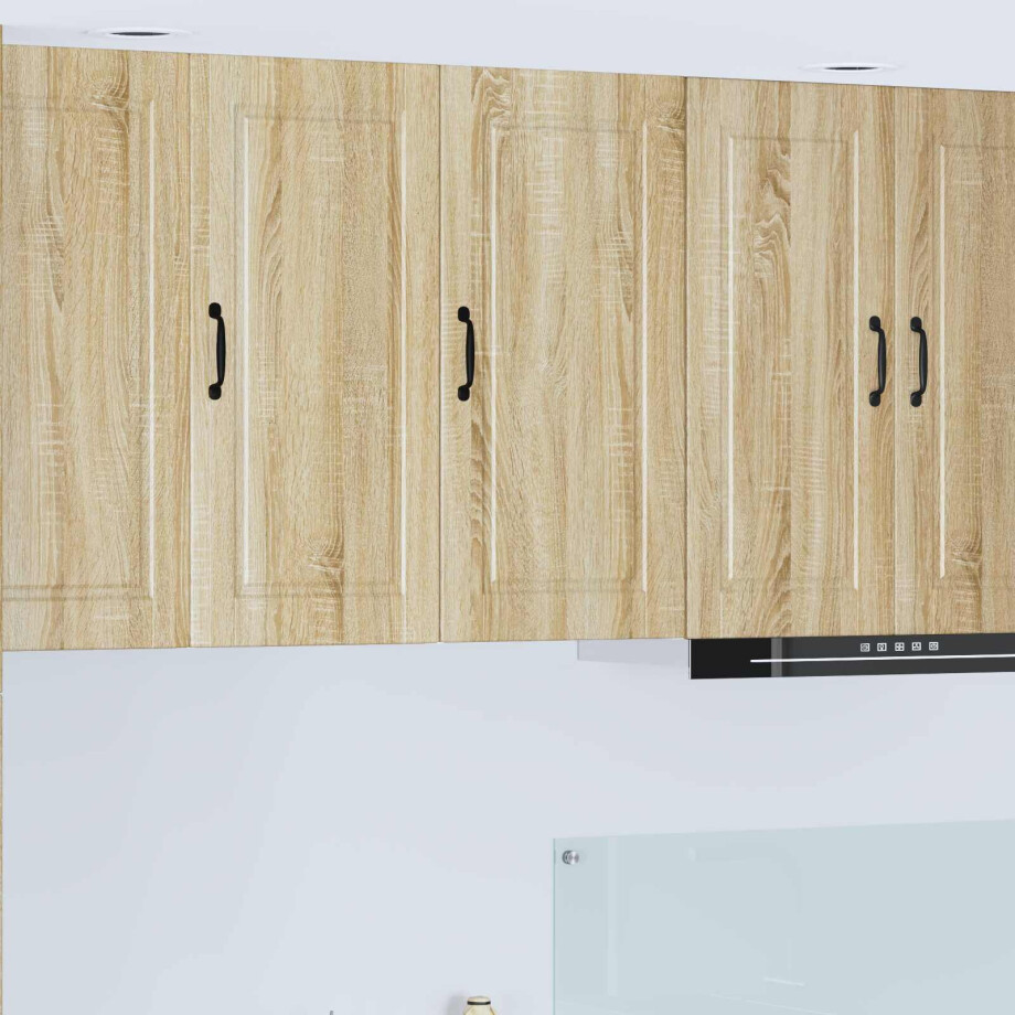 vidaXL Wandkast PORTO Sonoma Eiken 40 x 31 x 80 cm Bewerkt hout afbeelding 1
