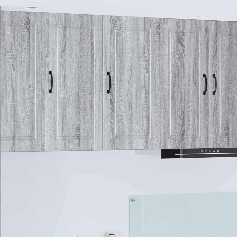 vidaXL Keukenkast met plank Grijs Sonoma 40 x 31 x 80 cm Bewerkt hout afbeelding 1