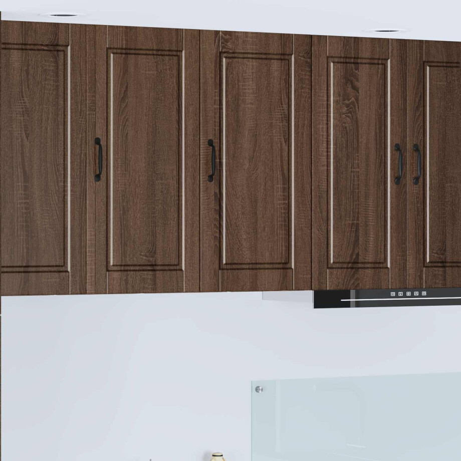 vidaXL Wandkast PORTO Bruin Eiken 40 x 31 x 80 cm Bewerkt hout vidaXL Wandkast PORTO Bruin Eiken 40 x 31 x 80 cm Bewerkt hout afbeelding 1