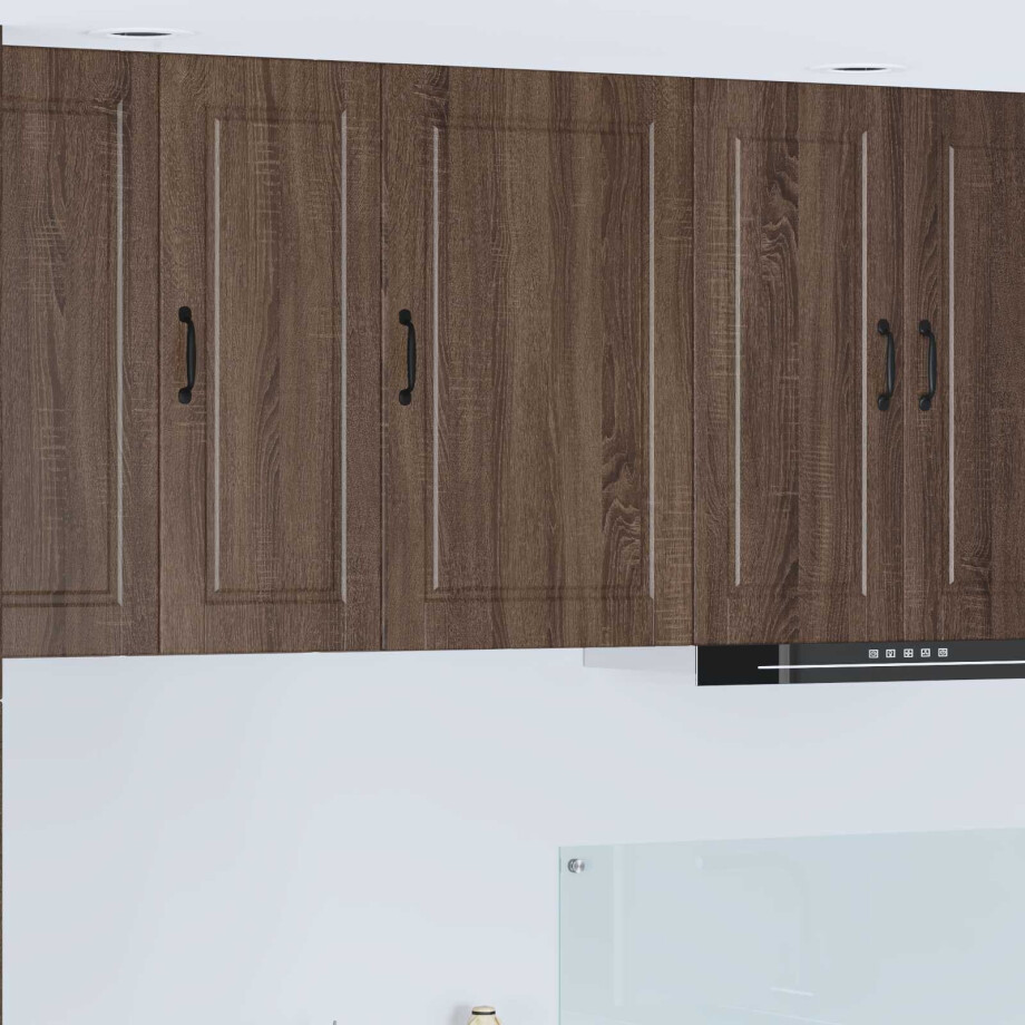 vidaXL Wandkast PORTO Bruin Eiken 50 x 31 x 80 cm Bewerkt hout vidaXL Wandkast PORTO Bruin Eiken 50 x 31 x 80 cm Bewerkt hout afbeelding 1