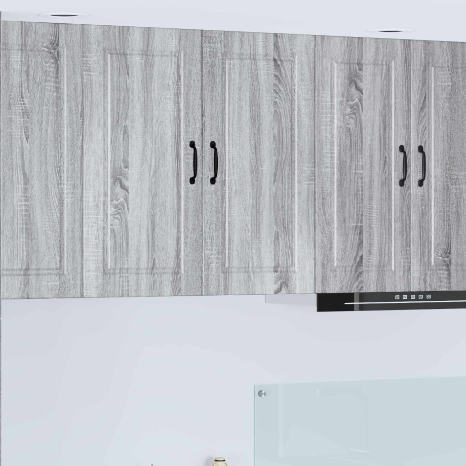 vidaXL Keukenkast met plank Grijs Sonoma 80 x 31 x 80 cm Bewerkt hout afbeelding 1