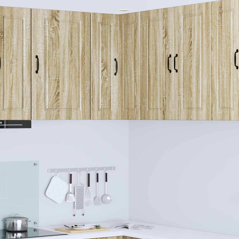 vidaXL Wandhoekkast PORTO Sonoma Eiken 57 x 57 x 80 cm Bewerkt hout vidaXL Wandhoekkast PORTO Sonoma Eiken 57 x 57 x 80 cm Bewerkt hout afbeelding 1
