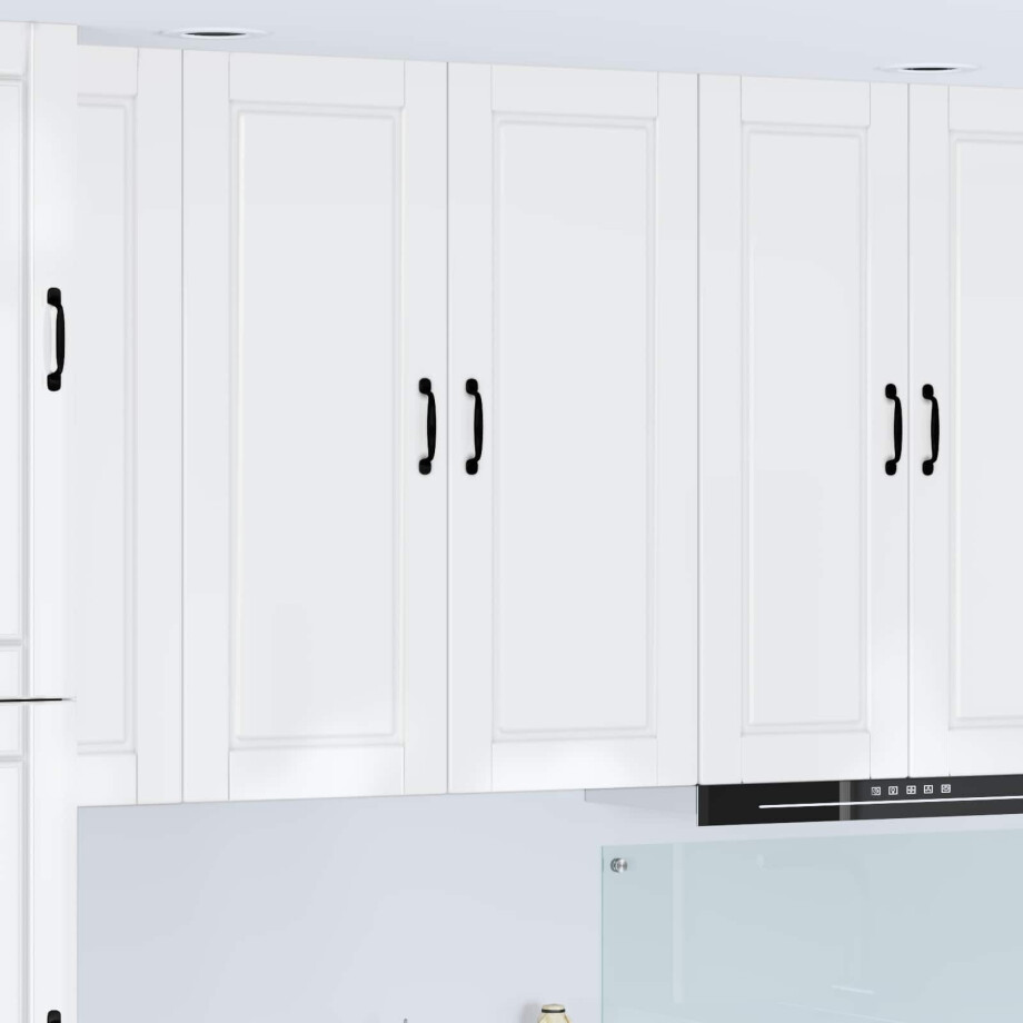 vidaXL Keukenkast Hoogglans wit 40 x 31 x 100 cm Bewerkt hout afbeelding 1