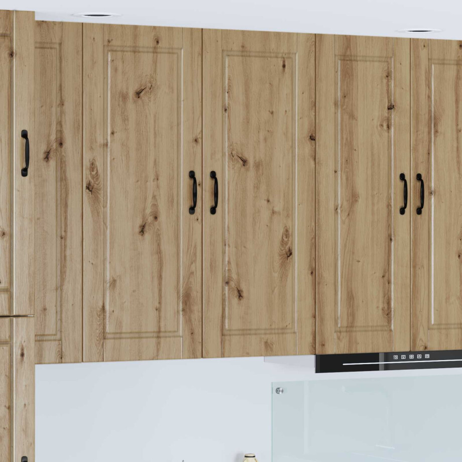 vidaXL Keukenkast Artisan Eiken 40 x 31 x 100 cm Bewerkt hout vidaXL Keukenkast Artisan Eiken 40 x 31 x 100 cm Bewerkt hout afbeelding 1