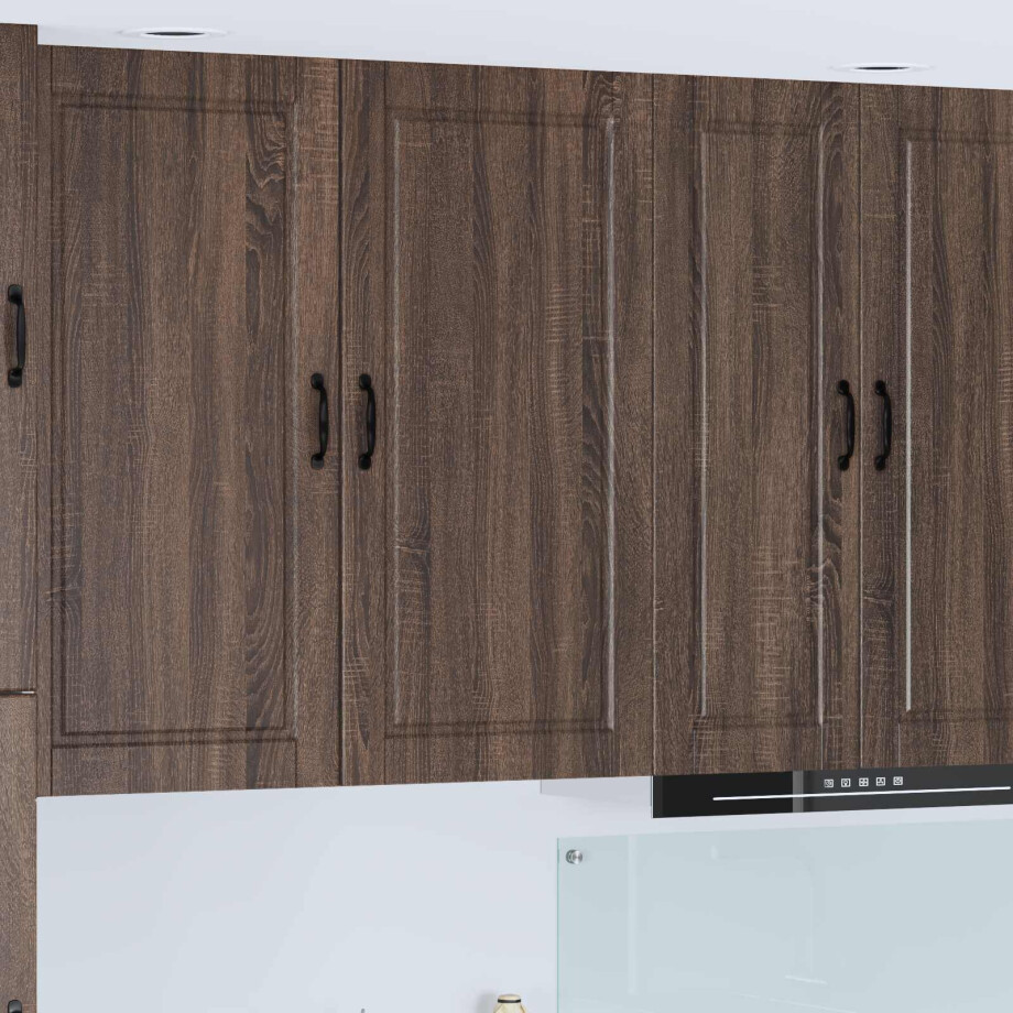 vidaXL Wandkast PORTO Bruin Eiken 50 x 31 x 100 cm Bewerkt hout vidaXL Wandkast PORTO Bruin Eiken 50 x 31 x 100 cm Bewerkt hout afbeelding 1