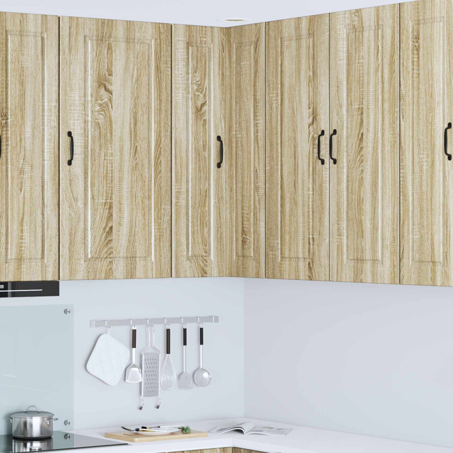 vidaXL Wandhoekkast PORTO Sonoma Eiken 57 x 57 x 100 cm Bewerkt hout vidaXL Wandhoekkast PORTO Sonoma Eiken 57 x 57 x 100 cm Bewerkt hout afbeelding 1
