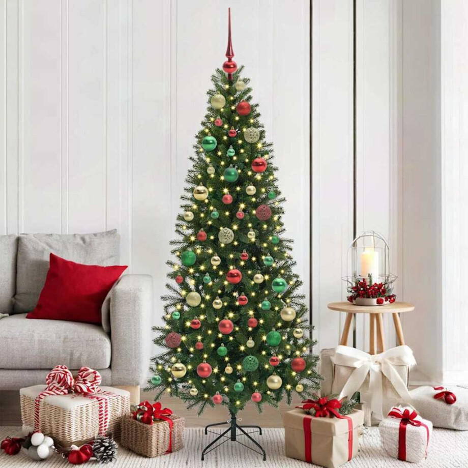 vidaXL Kerstbal Set met 300 LED 120 pcs Multikleur Kunststof vidaXL Kerstbal Set met 300 LED 120 pcs Multikleur Kunststof afbeelding 1