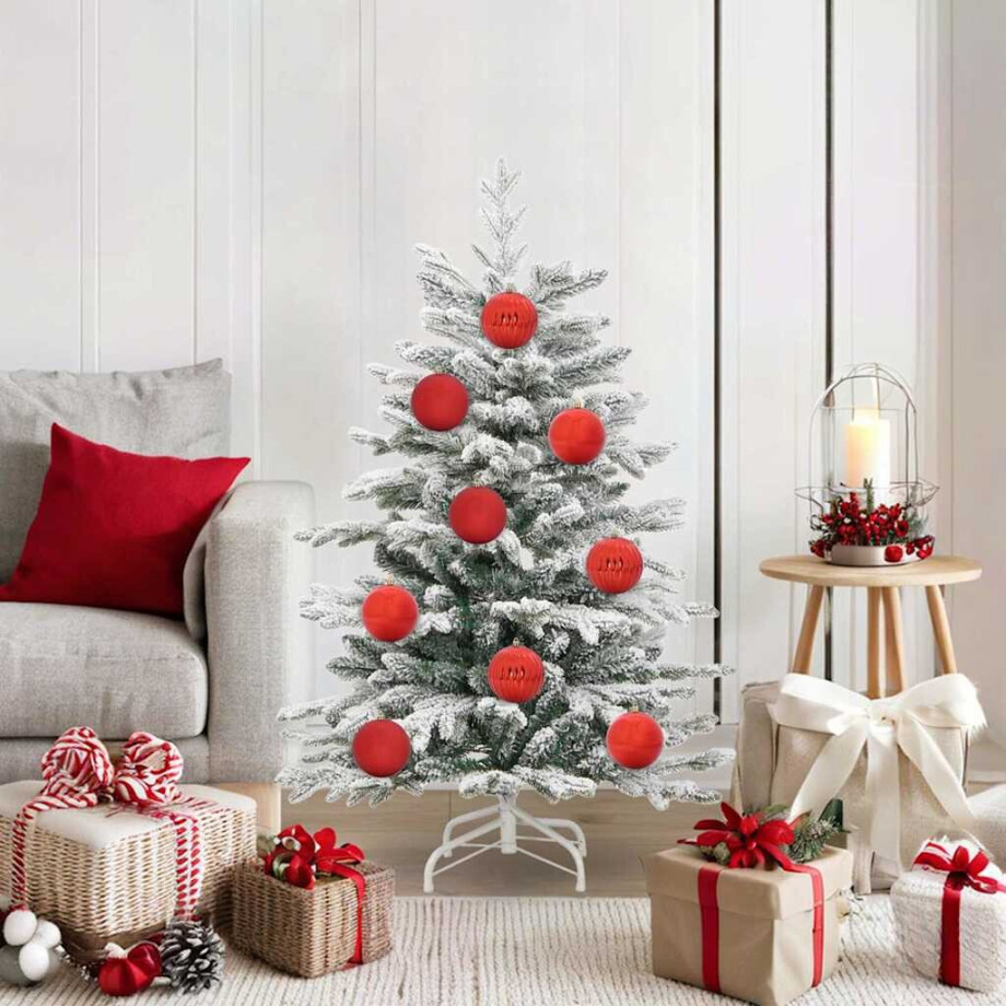 vidaXL Kerstbalset XL 15 pcs Rood Kunststof afbeelding 1
