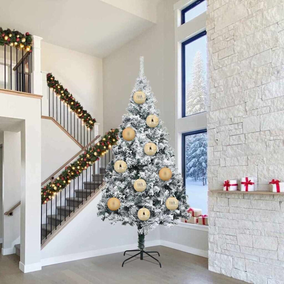 vidaXL Kerstbal Set XXL 3 pcs Goud Kunststof afbeelding 1