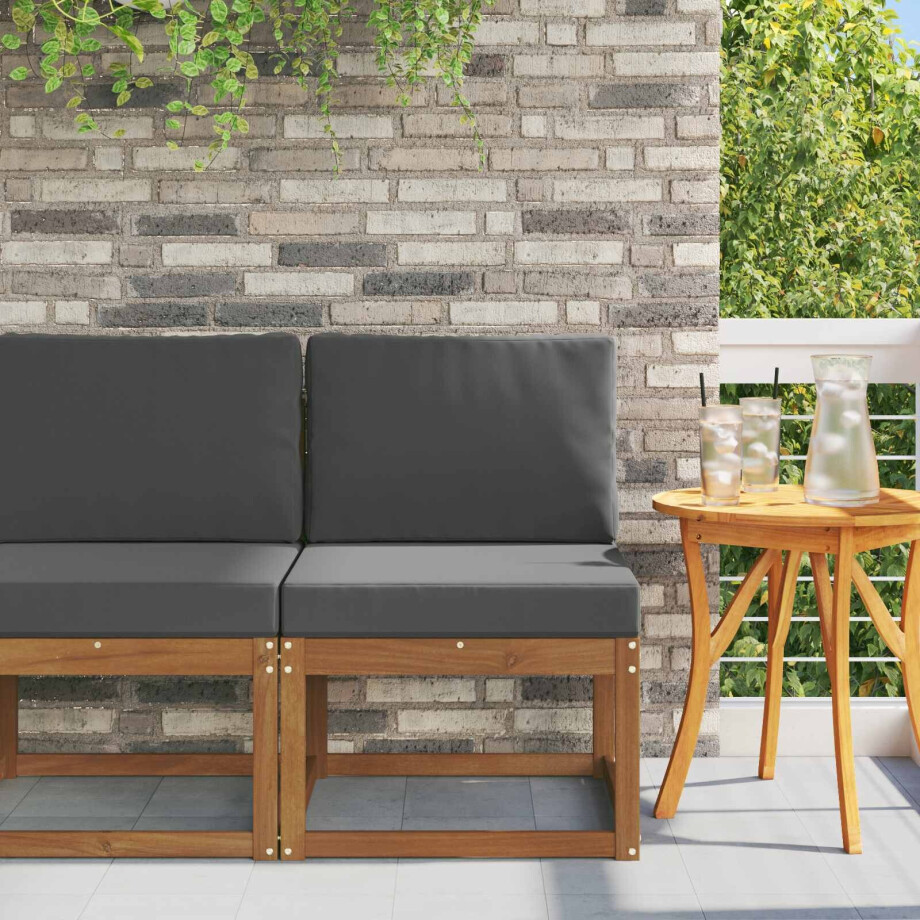 vidaXL Buiten Midden Sofa Massief Acaciahout Naturel vidaXL Buiten Midden Sofa Massief Acaciahout Naturel afbeelding 1