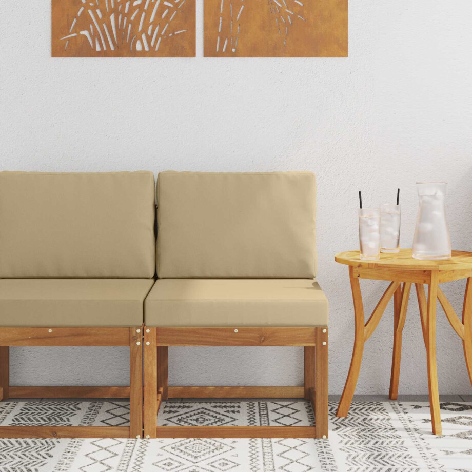 vidaXL Buiten Midden Sofa Massief Acaciahout vidaXL Buiten Midden Sofa Massief Acaciahout afbeelding 1