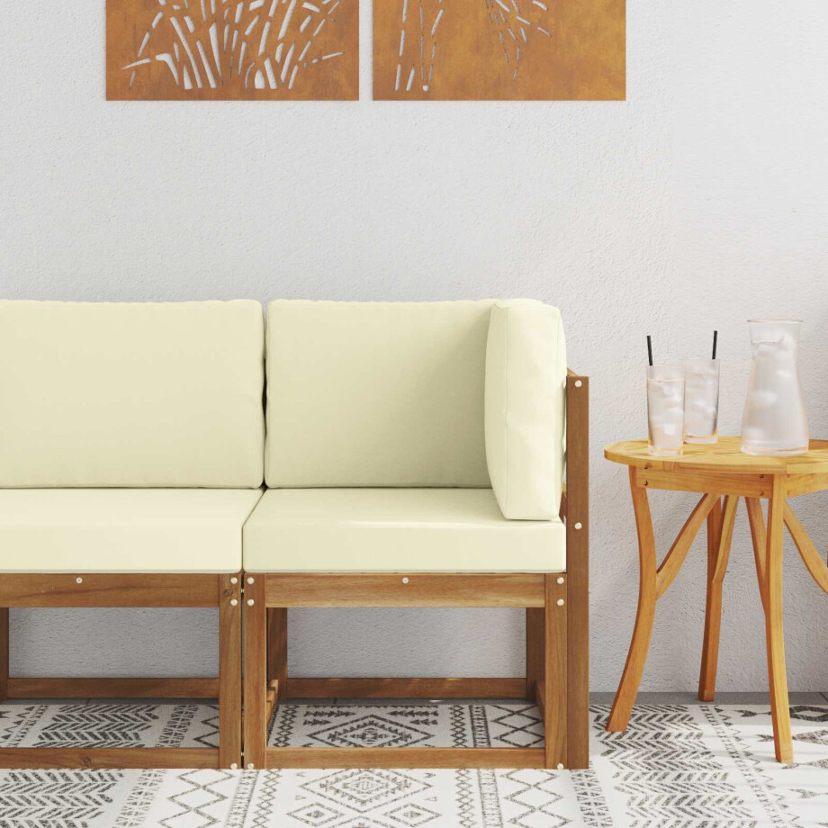 vidaXL Buiten Hoek Sofa Massief Acaciahout vidaXL Buiten Hoek Sofa Massief Acaciahout afbeelding 1