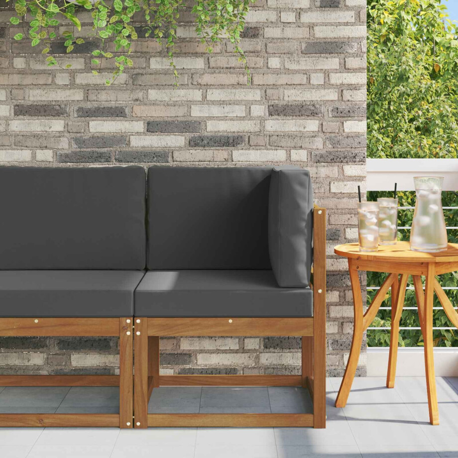 vidaXL Buiten Hoek Sofa Massief Acaciahout vidaXL Buiten Hoek Sofa Massief Acaciahout afbeelding 1