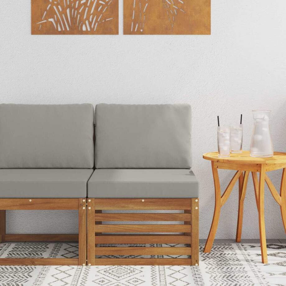 vidaXL Buiten Midden Sofa Massief Acaciahout Naturel vidaXL Buiten Midden Sofa Massief Acaciahout Naturel afbeelding 1