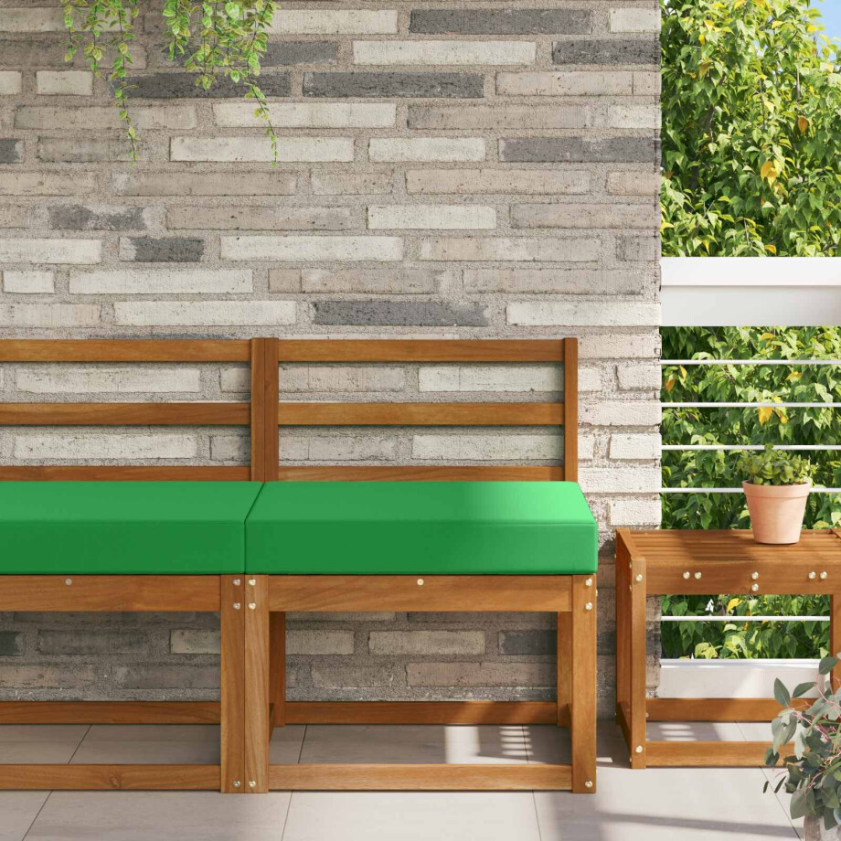 vidaXL Buiten bankkussen Groen 60 x 60 x 8 cm Polyester afbeelding 1