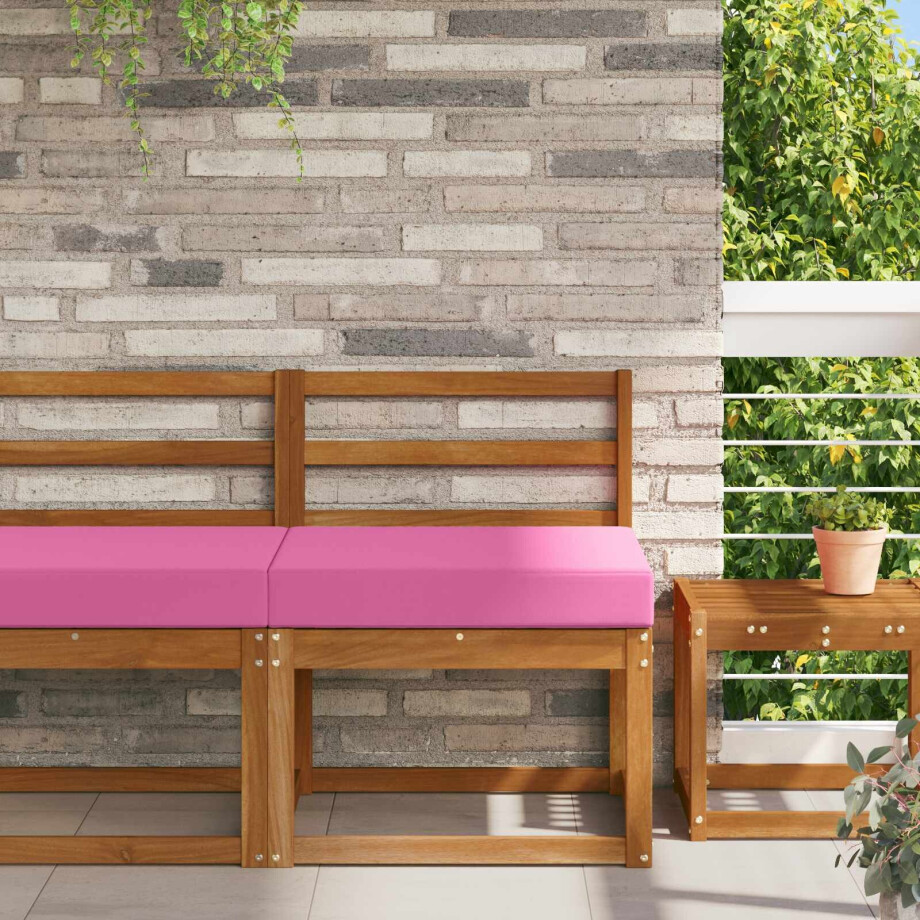 vidaXL Buiten bankkussen Roze 60 x 60 x 8 cm Polyester afbeelding 1
