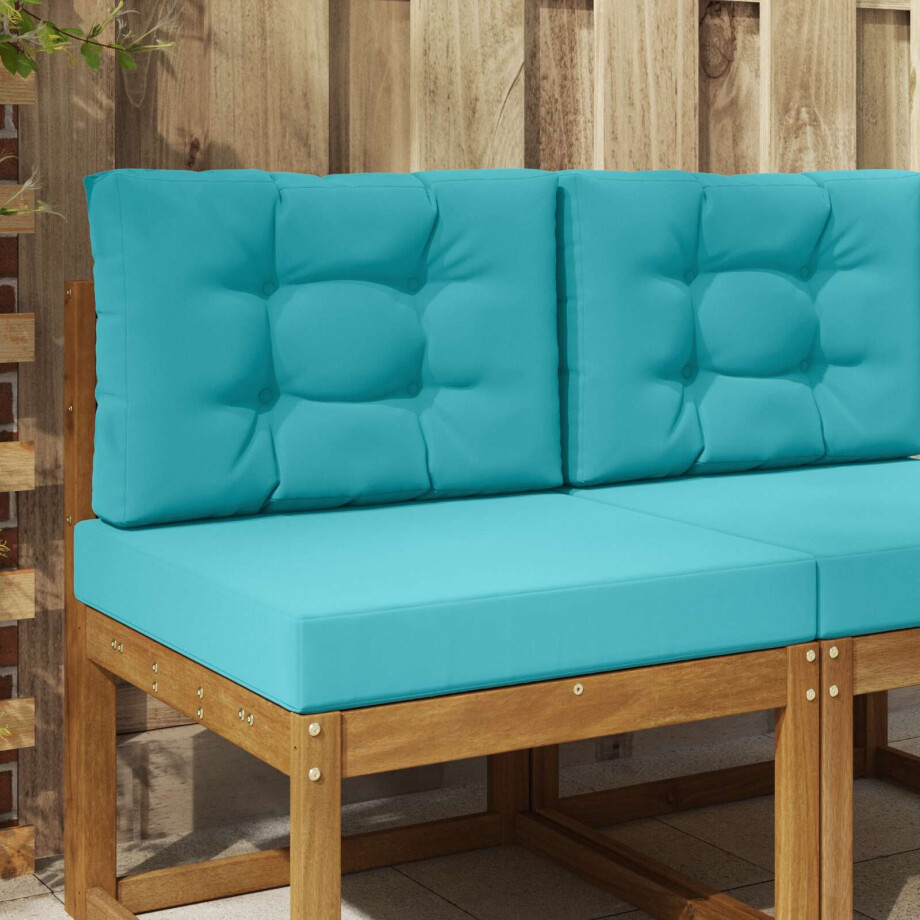 vidaXL Buiten bankkussen 2 pcs Turquoise Polyester afbeelding 1