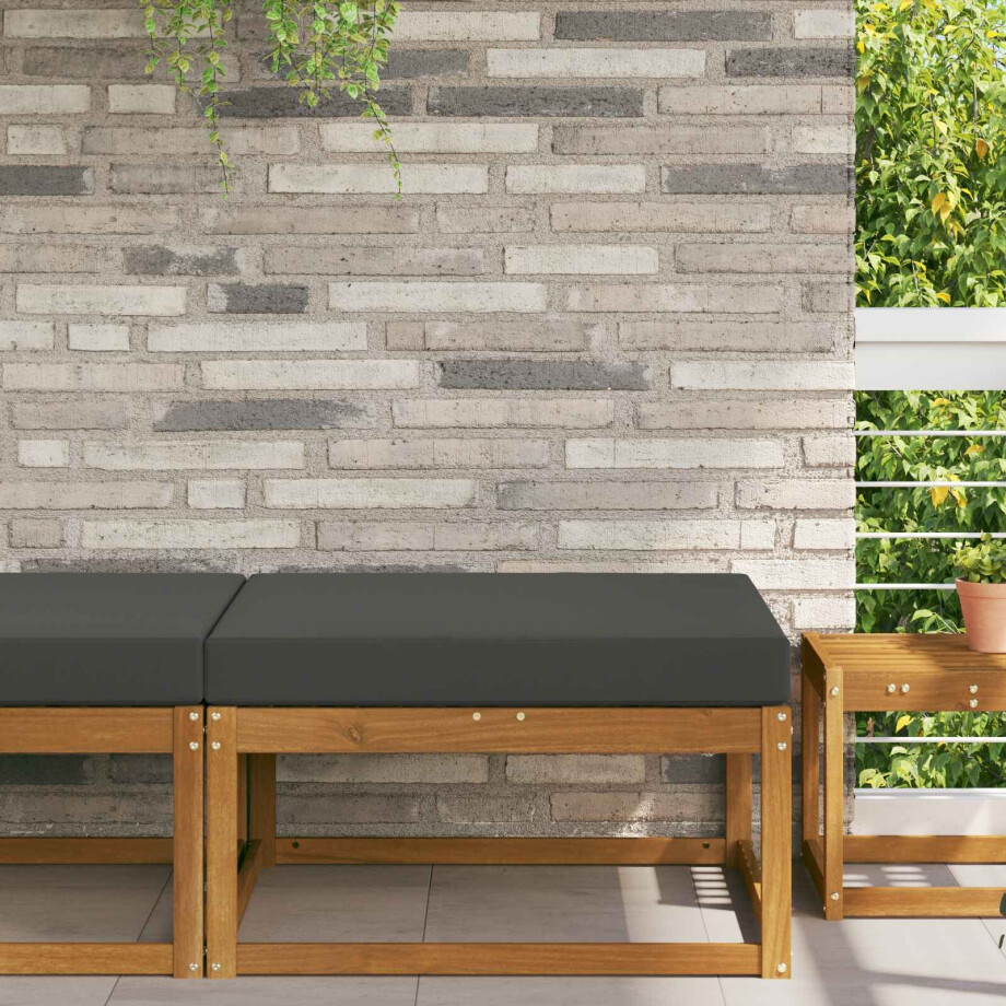 vidaXL Buiten bankkussen Antraciet 80 x 80 x 8 cm Polyester vidaXL Buiten bankkussen Antraciet 80 x 80 x 8 cm Polyester afbeelding 1